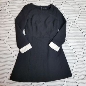 ZARA - Cuff detail black dress